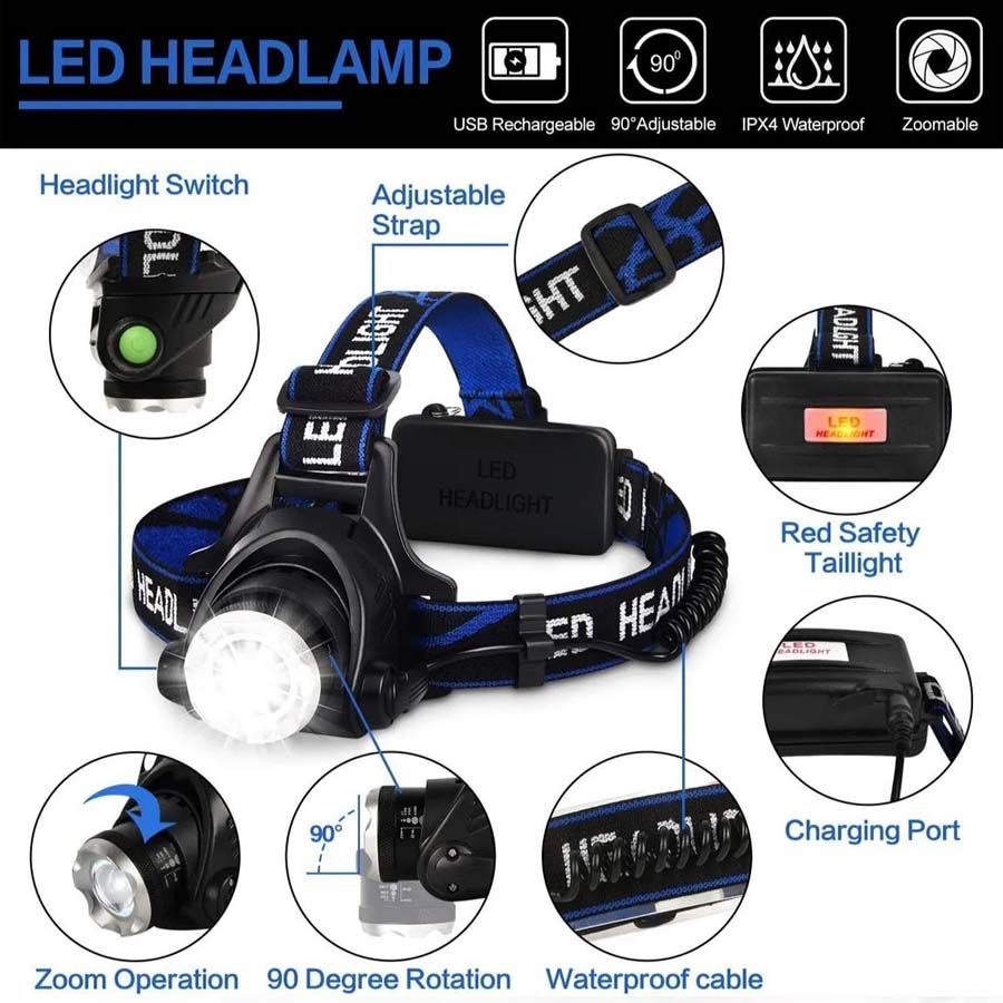 5W LED Headlight torch lamp hiking home outdoor - Oshi.pk - Buy & Sell Online
