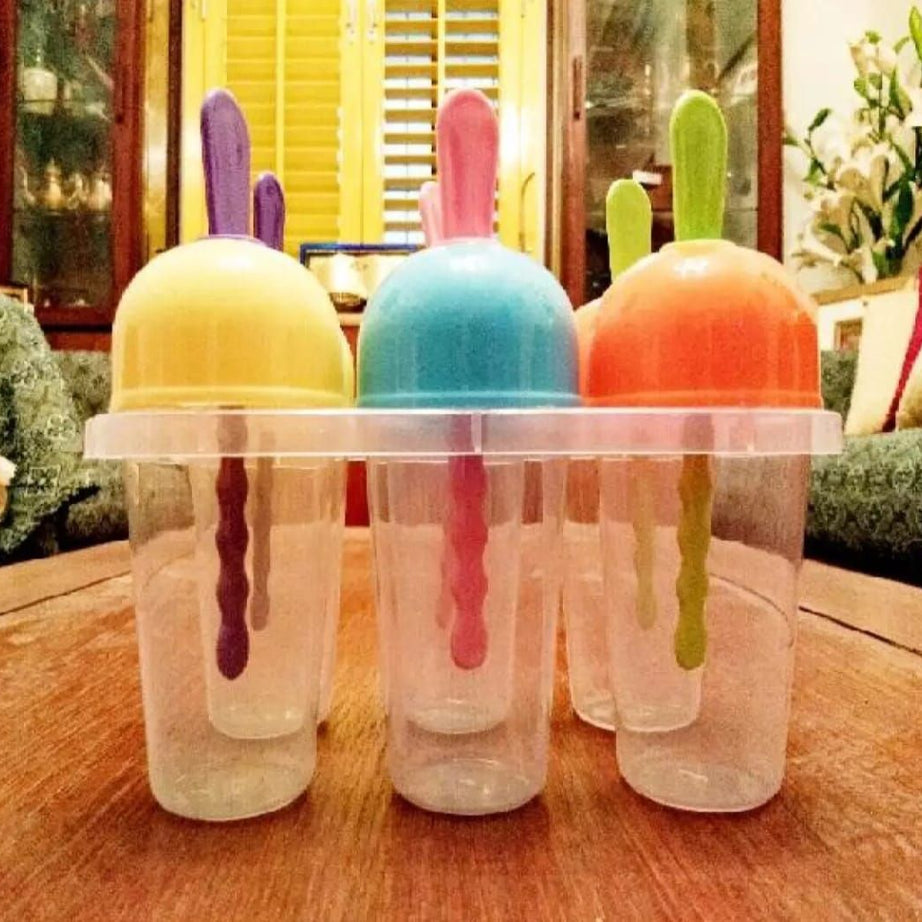 6 In 1 Ice Cream Maker Lolly Molds Set Food Grade