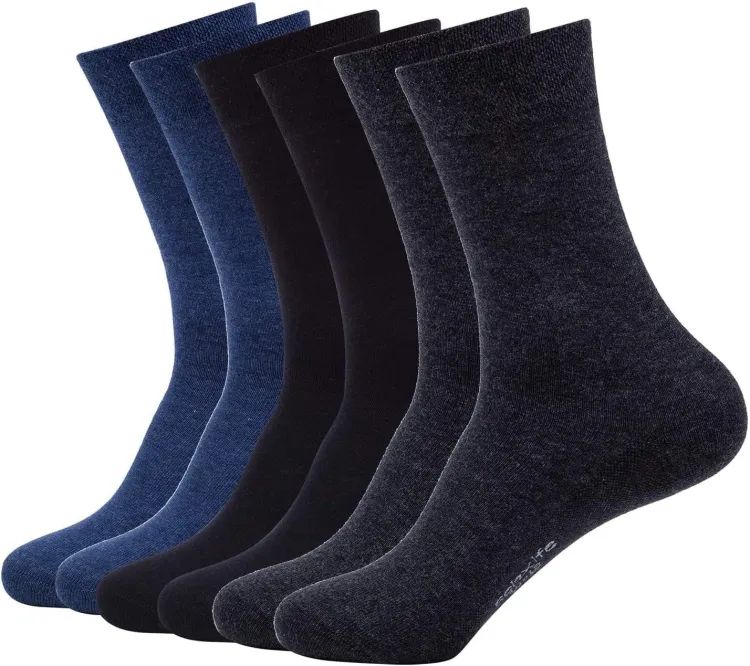 6 Pairs Cotton Classic Socks For Men/ Random Colors - Oshi.pk - Buy & Sell Online