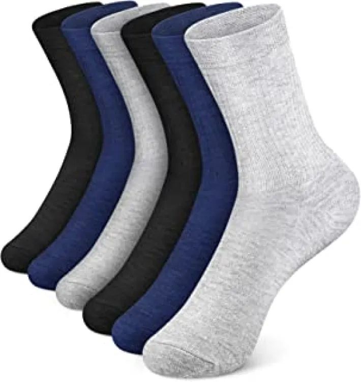 6 Pairs Cotton Classic Socks For Men/ Random Colors - Oshi.pk - Buy & Sell Online