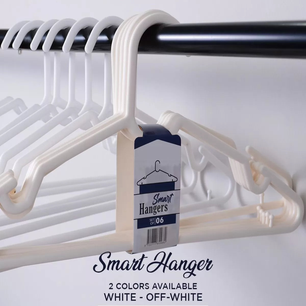 6 Pcs Hangers For Clothes Hanger Organizer Smart Hanger For Cloth Hangers For Kids High Quality Plastic Hangers Space Saving Storage Organizer