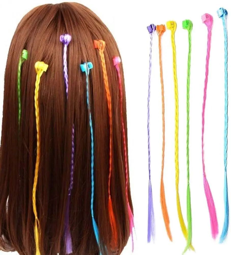 6 pcs multi Hair extension with hair clip - Oshi.pk - Buy & Sell Online