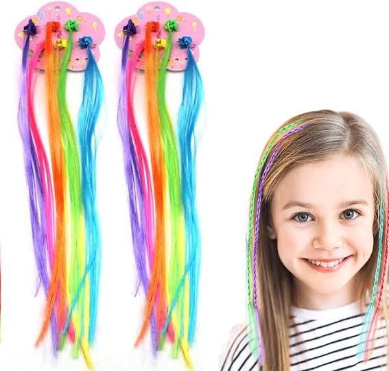 6 pcs multi Hair extension with hair clip - Oshi.pk - Buy & Sell Online