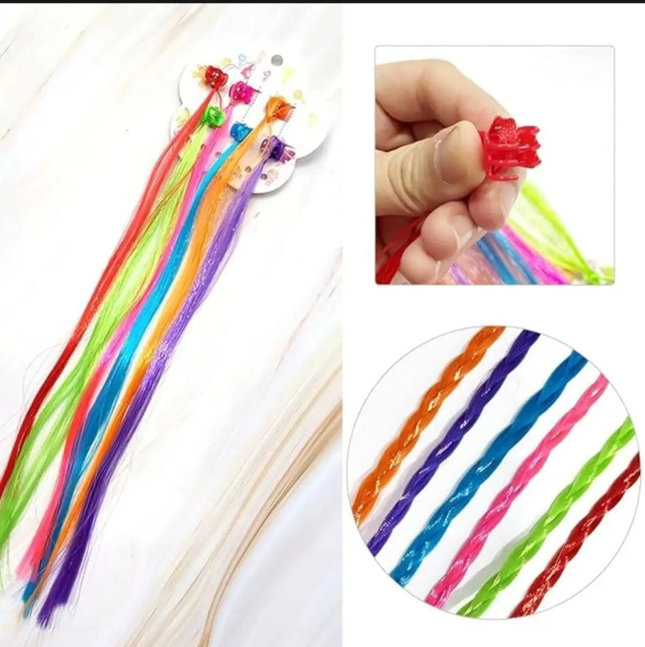 6 pcs multi Hair extension with hair clip - Oshi.pk - Buy & Sell Online