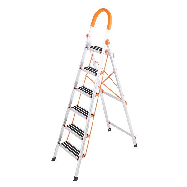 6 Step Aluminium Folding Ladder Stool Stepladders - Oshi.pk - Buy & Sell Online