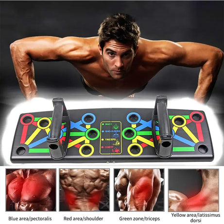 Foldable Push Up Board, 9 in 1 Multifunction Push-up Rack for Home Workouts - Oshi.pk - Buy & Sell Online
