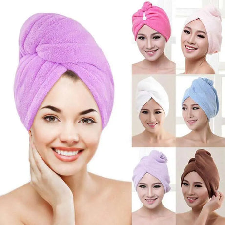 Magic Microfiberrapid Hair Drying Turbie Towels (Pack Of 5)