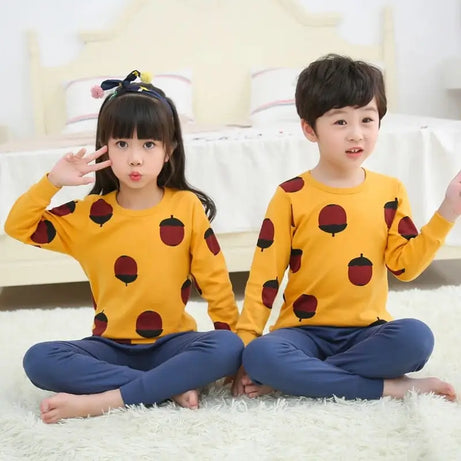 Baby Or Baba Yellow Fruits printed Kids Night Suit (KD-028-B) - Oshi.pk - Buy & Sell Online