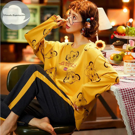 Printed Cotton Ladies Sleep Dress Night Wear with Shirt and Trouser (Design-62) - Oshi.pk - Buy & Sell Online
