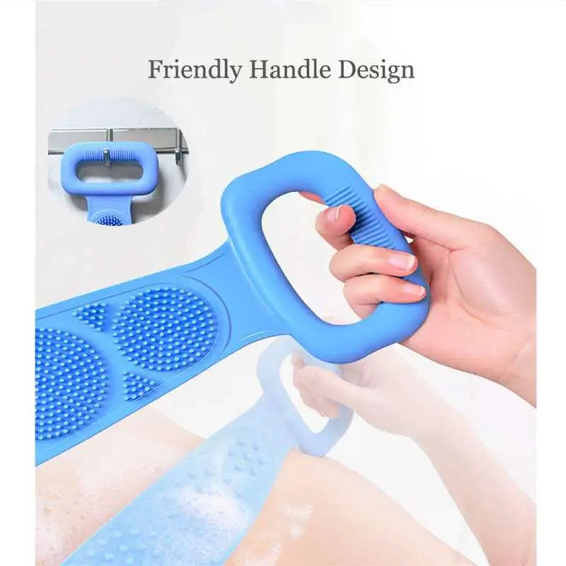 2 Pcs Silicone Back Back Brush Belt Style Scrubbing Pad for Shower - Oshi.pk - Buy & Sell Online