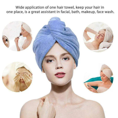 Magic Microfiberrapid Hair Drying Turbie Towels (Pack Of 5) - Oshi.pk - Buy & Sell Online