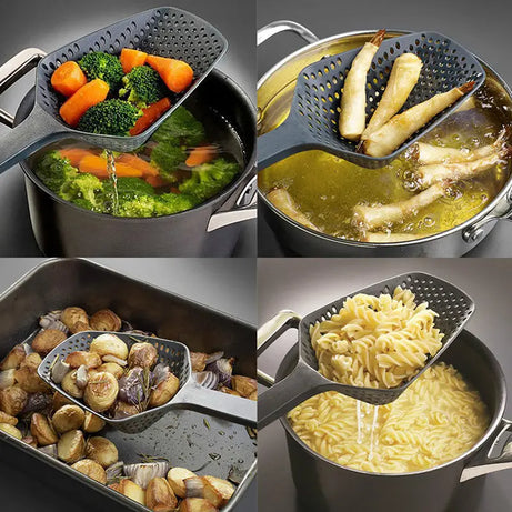Large Scoop Spoon Colander Cooked Food Nylon Strainer Drainer 2 pcs - Oshi.pk - Buy & Sell Online