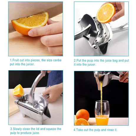 Lemon Orange Squeezer Stainless Steel Portable Manual Fruit Juicer - Oshi.pk - Buy & Sell Online
