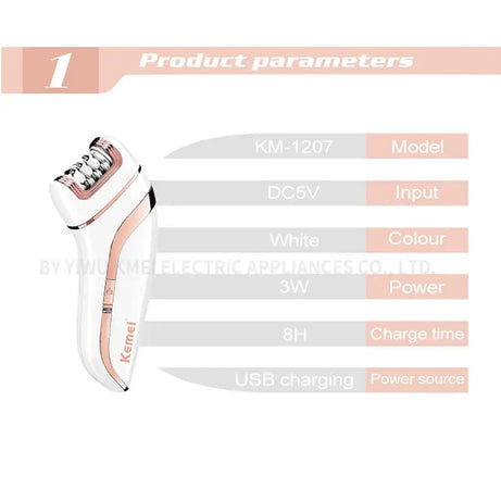 KEMEI KM-1207 Household 3 in1 lady care electric shaver - Oshi.pk - Buy & Sell Online