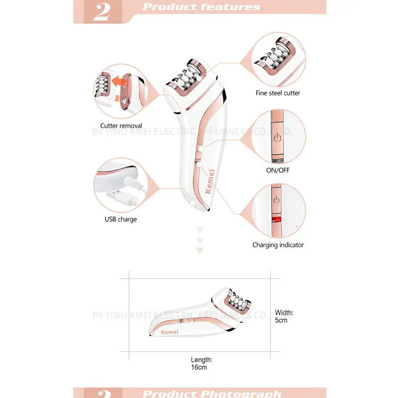 KEMEI KM-1207 Household 3 in1 lady care electric shaver - Oshi.pk - Buy & Sell Online