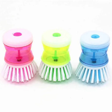 Scrub Kitchen Wash Tool Pot Dishwasher Brush with Washing Up Liquid Soap - Oshi.pk - Buy & Sell Online
