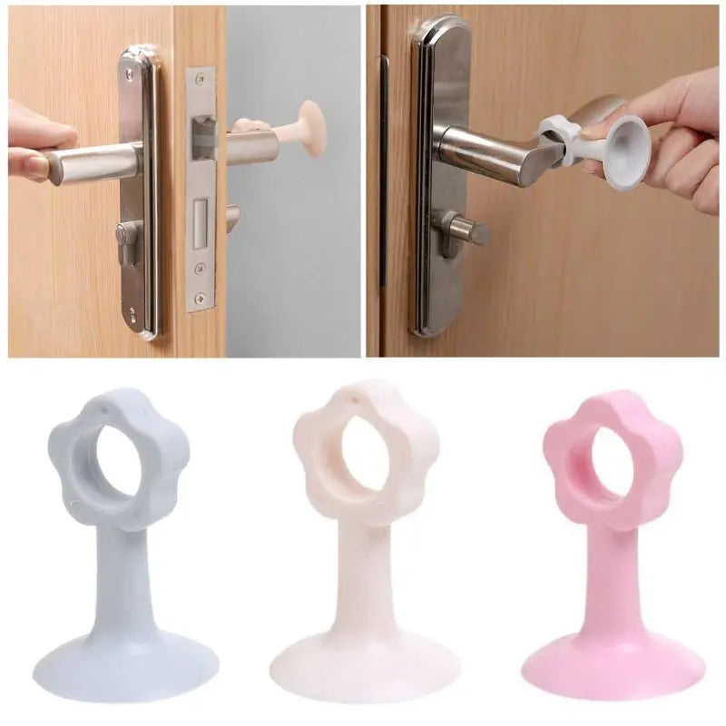 4 pcs Durable Door Knob Silencer Crash Pad Wall Protectors Silicone Door Stopper - Oshi.pk - Buy & Sell Online