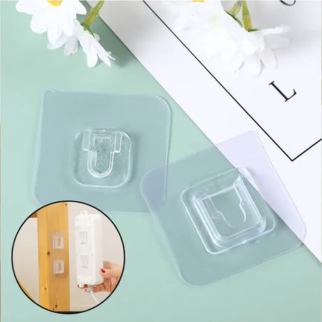 Double Sided Adhesive Powerful Wall Hooks 10 pcs - Oshi.pk - Buy & Sell Online