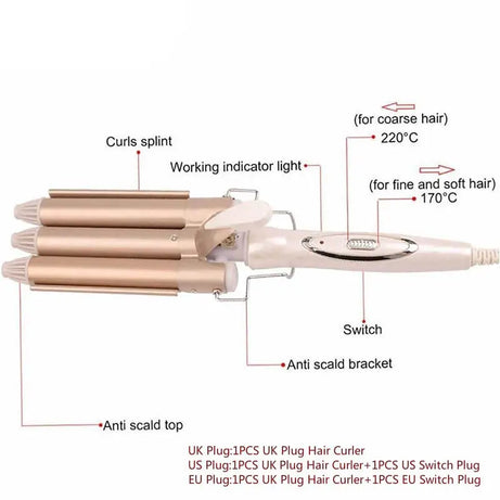 Shinon 3 Barrels Wave Iron (8898E) - Oshi.pk - Buy & Sell Online