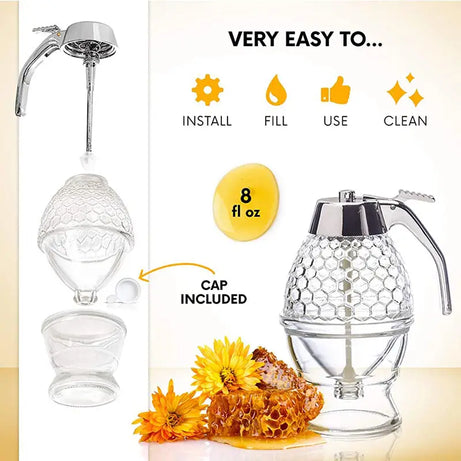 Acrylic Honey Storage Bottle & Honey Dispenser - Oshi.pk - Buy & Sell Online