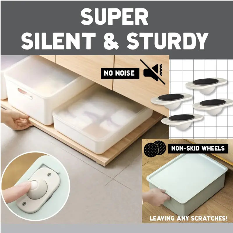 Adhesive Casters Pulley Rollers Set - Oshi.pk - Buy & Sell Online