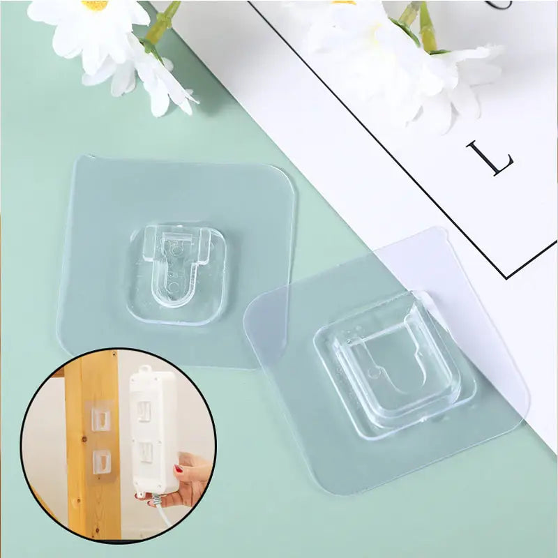 Double Sided Adhesive Powerful Wall Hooks 4 pcs - Oshi.pk - Buy & Sell Online