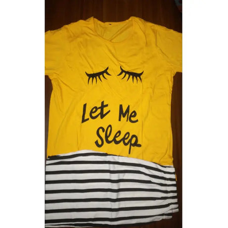 Printed Cotton Ladies Sleep Dress Night Wear with Shirt and Trouser (Design-94) - Oshi.pk - Buy & Sell Online