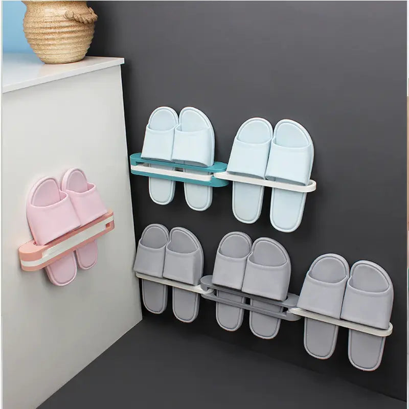 Folding Bathroom Shelf Bracket, Folding Shelf for Bathroom Wall Drain, Shoe Organizer - Oshi.pk - Buy & Sell Online