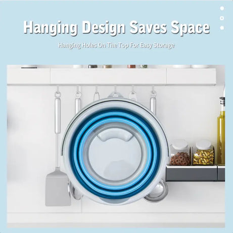 silicone folding collapsible portable water bucket (10 Ltr) - Oshi.pk - Buy & Sell Online