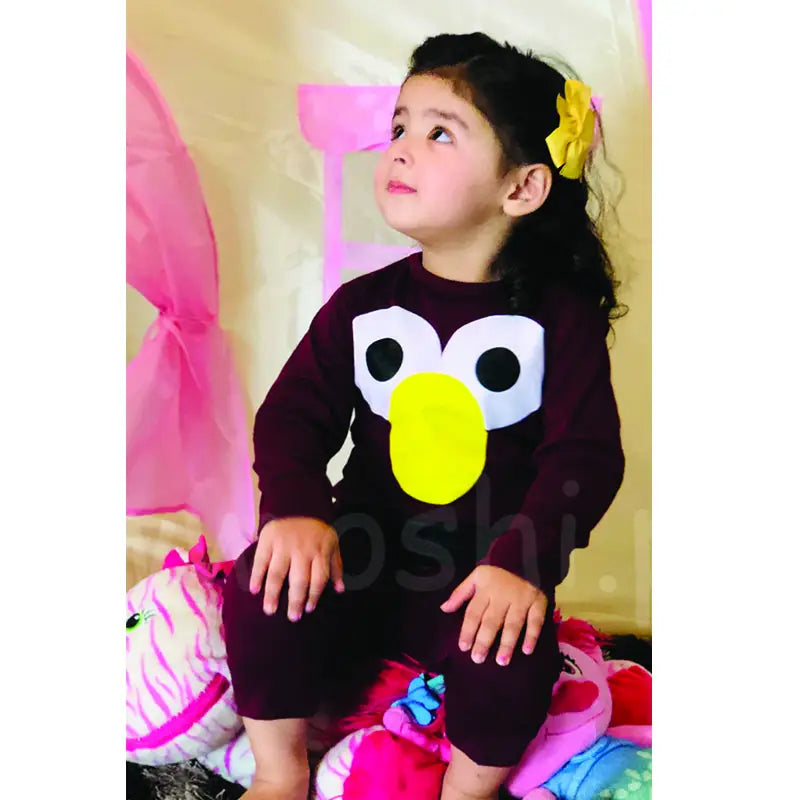 Baby Or Baba Maroon Elmo print Kids Night Suit (KD-016-B) - Oshi.pk - Buy & Sell Online