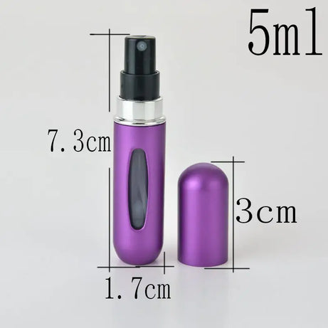 5ml Travel Mini Refillable Empty Perfume Bottle And Atomizer (Pack of 2) - Oshi.pk - Buy & Sell Online