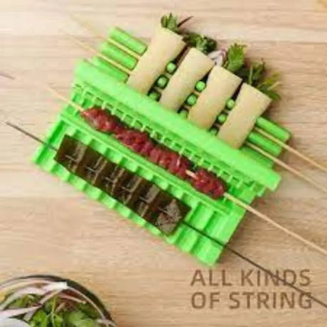 Multi-function Quick Skewer Easy Kitchen Barbecue Kebab Maker Meat Skewer Machine BBQ Grill Skewers Meat string Tools - Oshi.pk - Buy & Sell Online