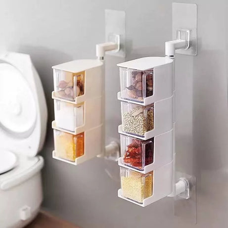 3 Layer Acrylic Rotatable Kitchen Spice Rack - Oshi.pk - Buy & Sell Online