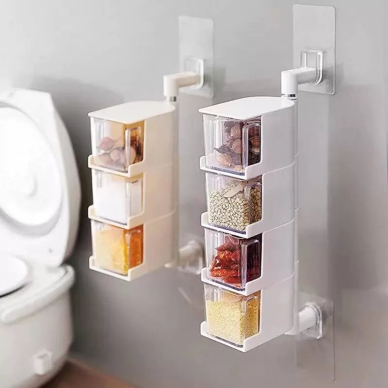 3 Layer Acrylic Rotatable Kitchen Spice Rack - Oshi.pk - Buy & Sell Online
