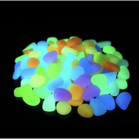 100 Pcs Glow In The Dark Stones Glowing Stones - Oshi.pk - Buy & Sell Online