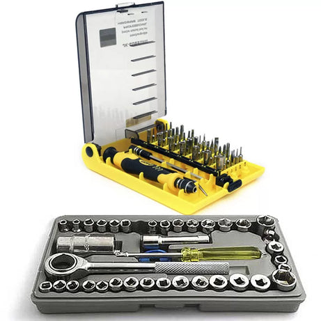 Pack of 2 Tool Kits: Aiwa 40 Pcs Wrench Toll Kit 45 In 1 Professional Hardware Tools - Oshi.pk - Buy & Sell Online