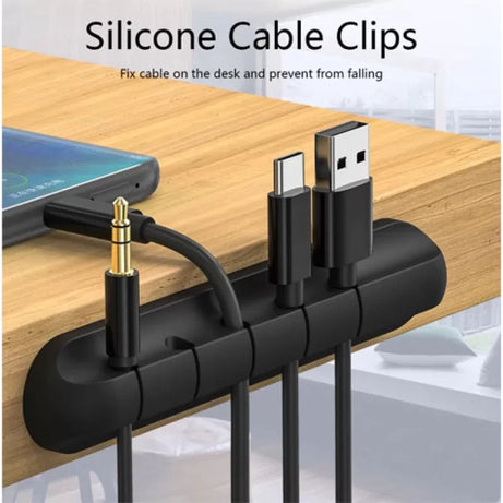 Silicone Cable Organizer USB Cable Holder (Pack of 2) - Oshi.pk - Buy & Sell Online