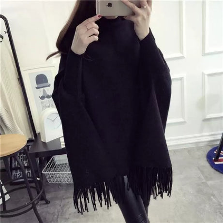 Female Fleece Poncho (Black) - Oshi.pk - Buy & Sell Online