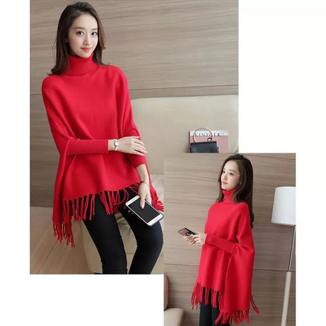 Female Fleece Poncho (RED) - Oshi.pk - Buy & Sell Online