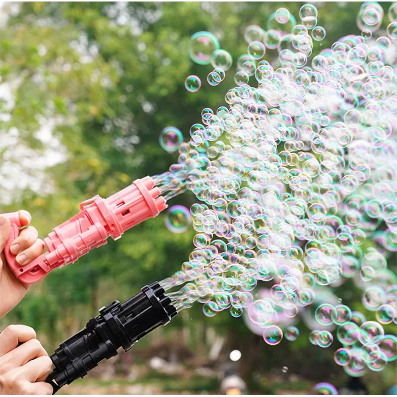 Gatling Bubble Gun Bubble Machine for Kids 8-Hole Bubble Blower Machine Gun - Oshi.pk - Buy & Sell Online
