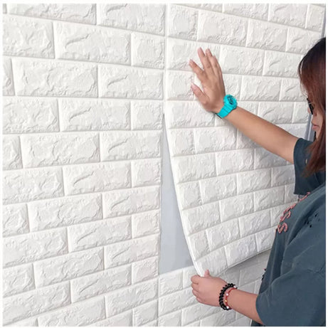 PVC 3D Moistureproof Background Wall Brick Sheet - Oshi.pk - Buy & Sell Online