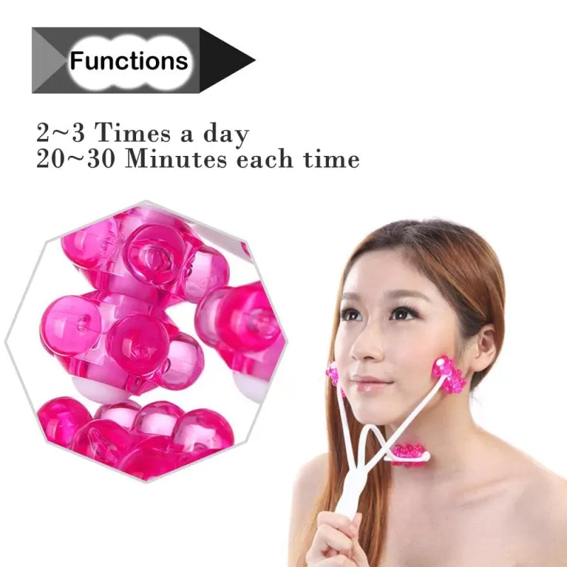 Facial Face Up Roller Massager for Slimming Remove Chin Neck Beauty Tools 2-in-1 - Oshi.pk - Buy & Sell Online