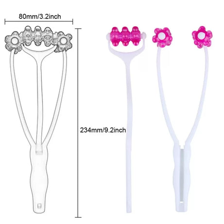 Facial Face Up Roller Massager for Slimming Remove Chin Neck Beauty Tools 2-in-1 - Oshi.pk - Buy & Sell Online