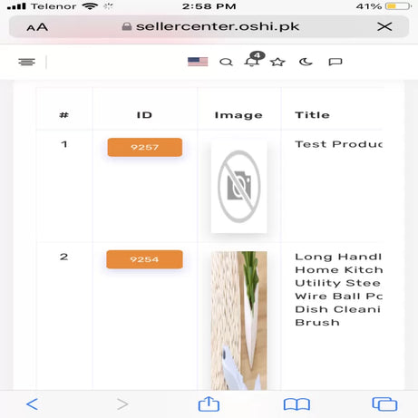 Long Handle Home Kitchen Utility Steel Wire Ball Pot Dish Cleaning Brush - Oshi.pk - Buy & Sell Online