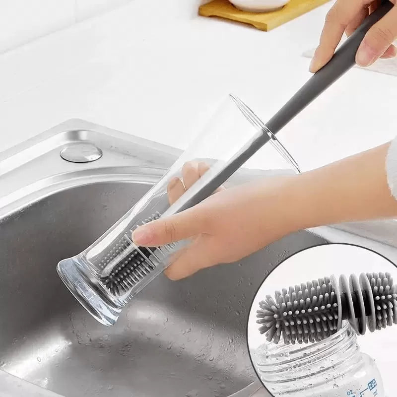 Silicone Glass Cleaning Brush with Long Handle - Oshi.pk - Buy & Sell Online