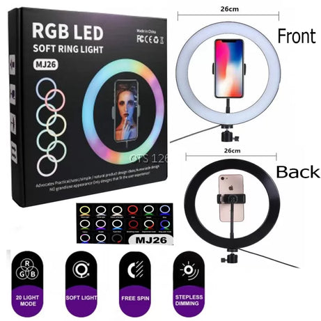 RGB LED Ring Light (26cm ) - Oshi.pk - Buy & Sell Online
