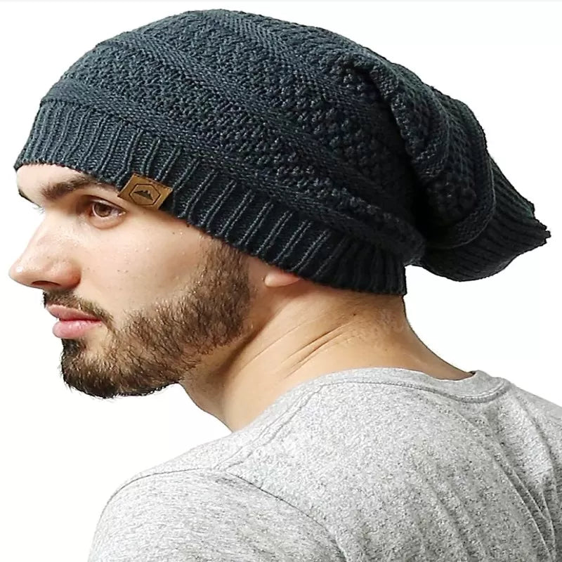 Pack of 2 - Best Quality Winter Warm Woolen Long Cap for Men - Oshi.pk - Buy & Sell Online