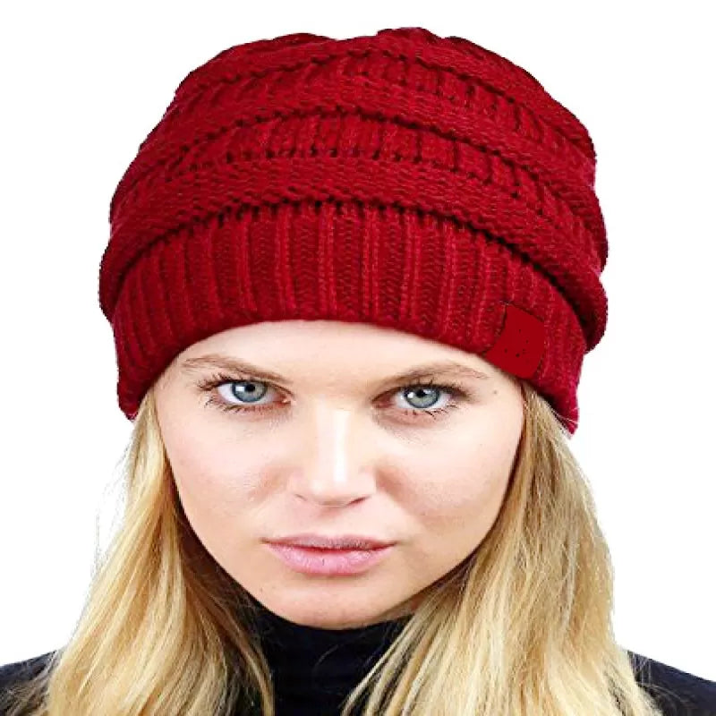 Pack of 2 – Best Quality Winter Warm Woolen Long Cap for Women - Oshi.pk - Buy & Sell Online