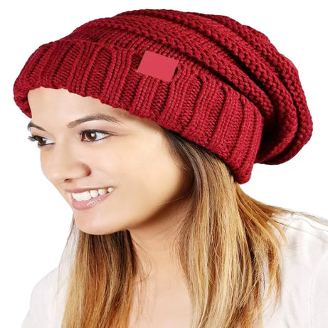 Pack of 2 – Best Quality Winter Warm Woolen Long Cap for Women - Oshi.pk - Buy & Sell Online