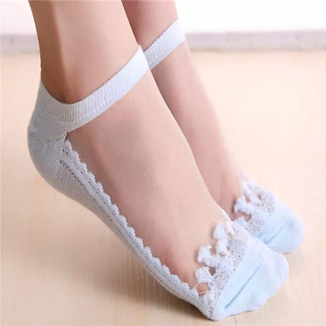 4 Pairs– Imported Net Fancy Half Socks for Women - Oshi.pk - Buy & Sell Online